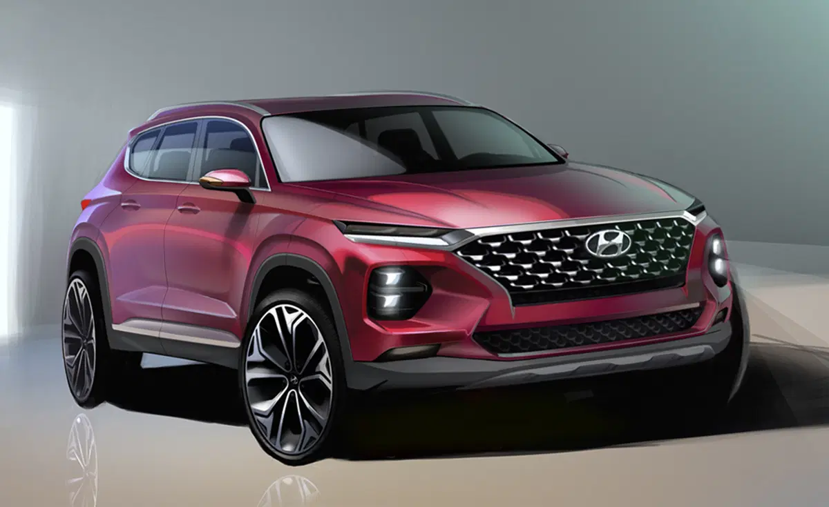 Hyundai Santa Fe 2018: ecco i rendering
