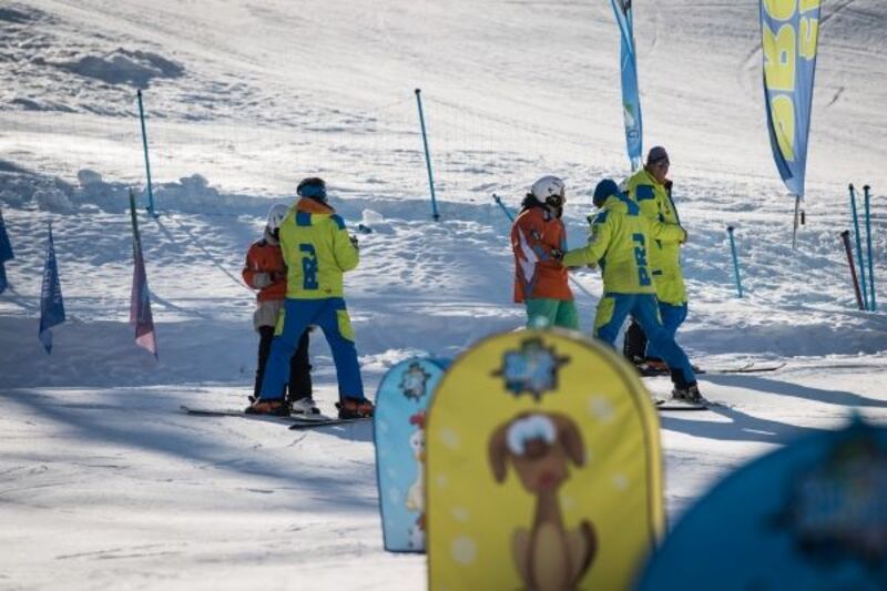 Il campo sulle piste di Sauze d&#039;Oulx