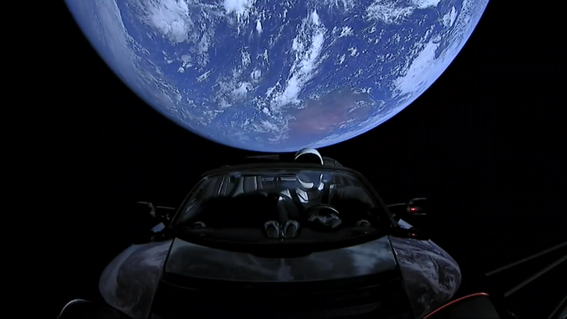 Tesla Roadster nello spazio con Space X