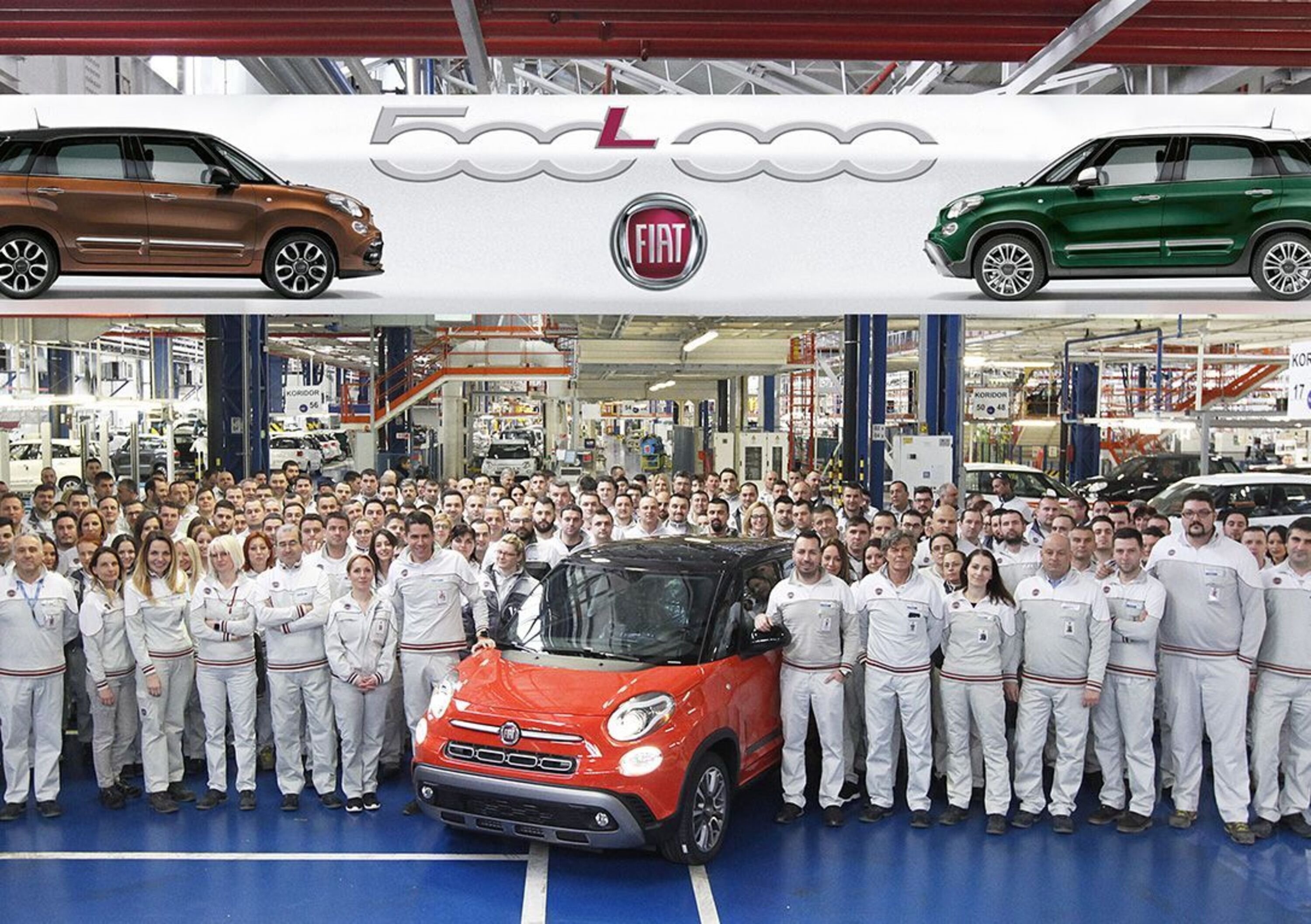 La Fiat 500L raggiunge quota 500.000