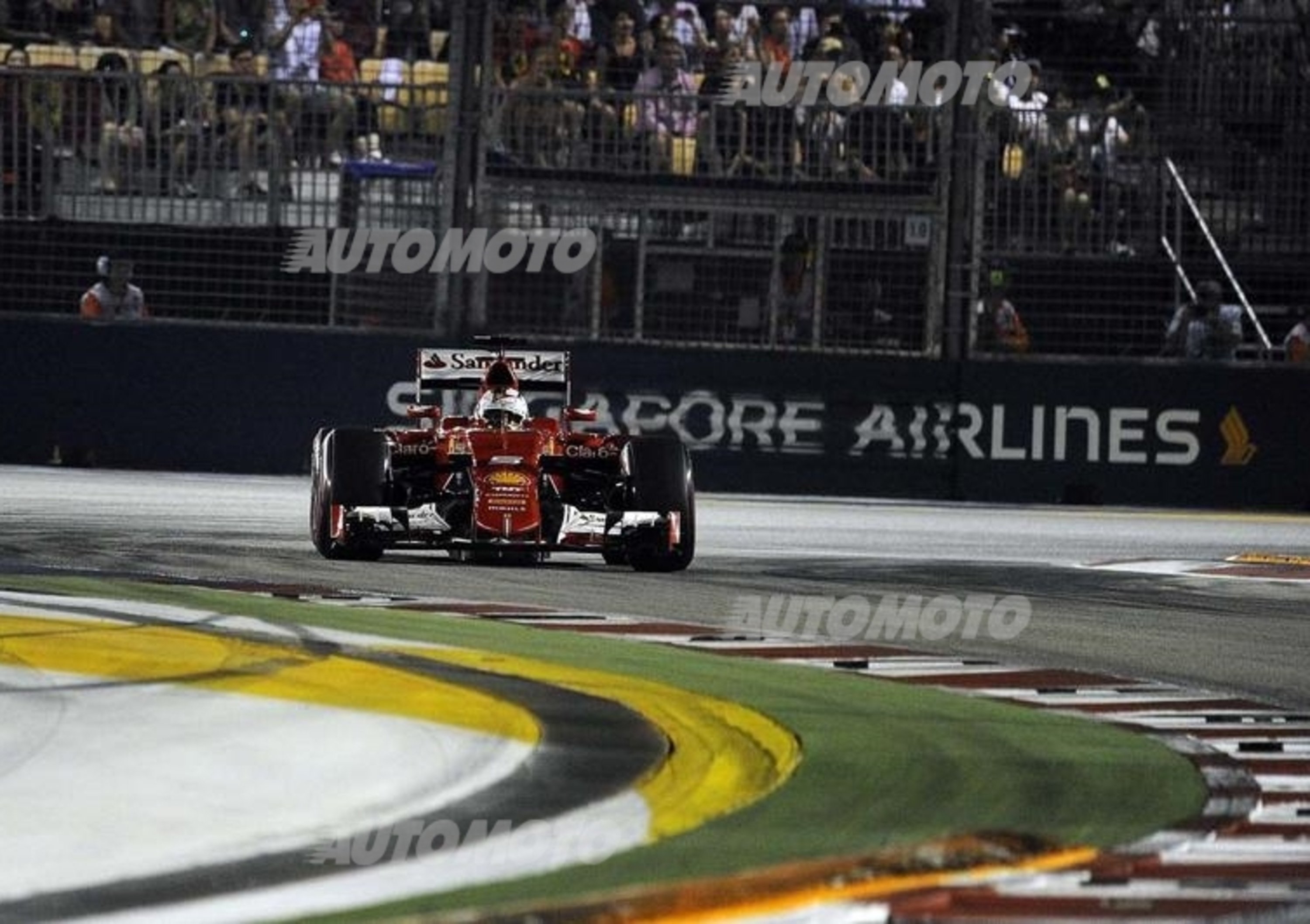 F1, Gp Singapore 2015, Vettel: &laquo;Proveremo a dare del filo da torcere alla Mercedes&raquo;