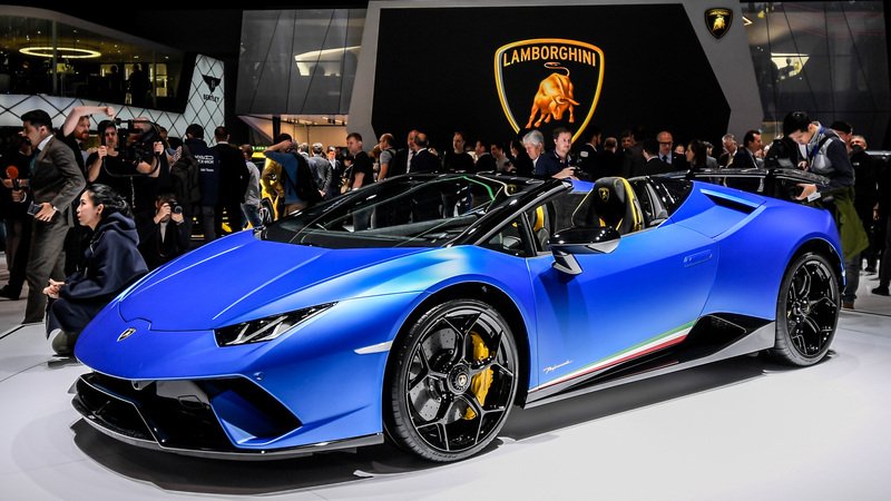 Lamborghini Huracan Performante Spyder al Salone di Ginevra 2018 [Video]