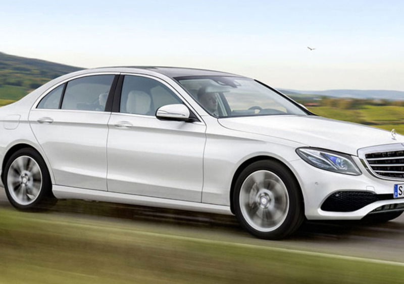 Nuova Mercedes Classe E: nel rendering, tanto in comune con la Classe C