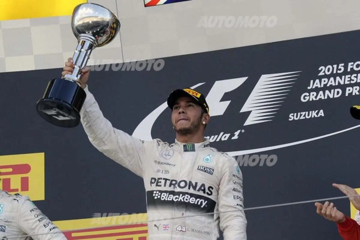 F1, Gp Giappone 2015, Hamilton: «Che emozione eguagliare Ayrton a Suzuka» (37)