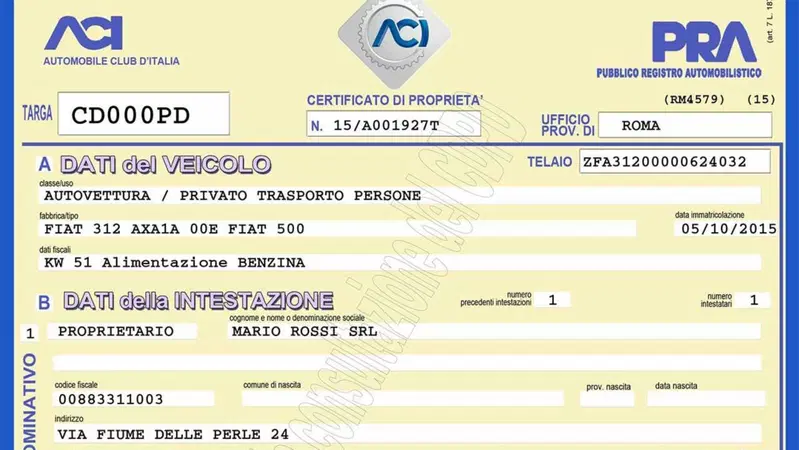 Certificato di propriet&agrave; digitale: la "mossa" di ACI per salvare il PRA?