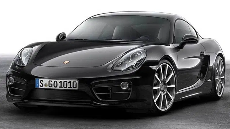 Porsche Cayman Black Edition, la coup&eacute; mette l'abito scuro