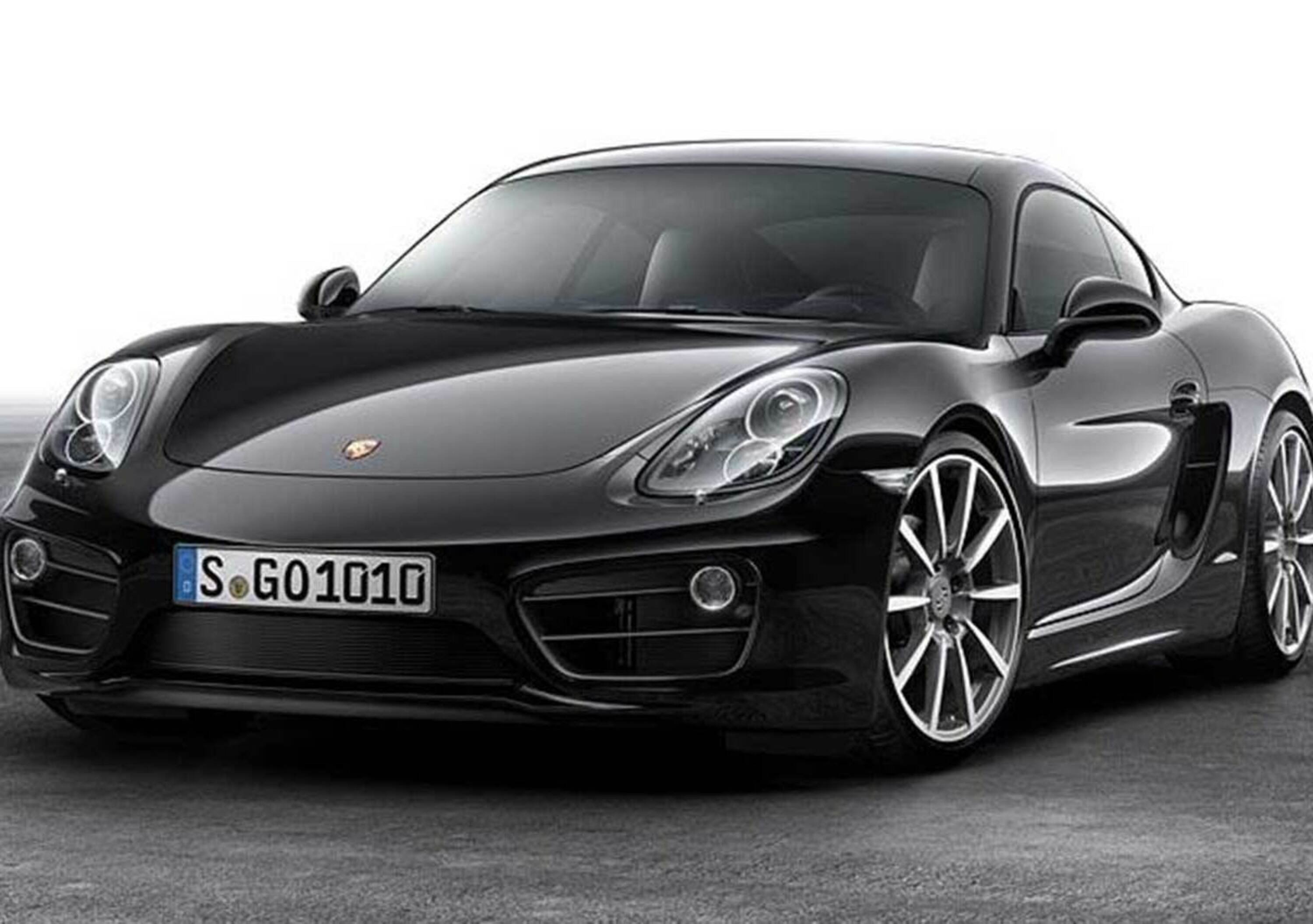 Porsche Cayman Black Edition, la coup&eacute; mette l&#039;abito scuro