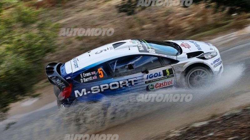 WRC Corsica. Spunta Evans (Ford) alla fine del primo giorno