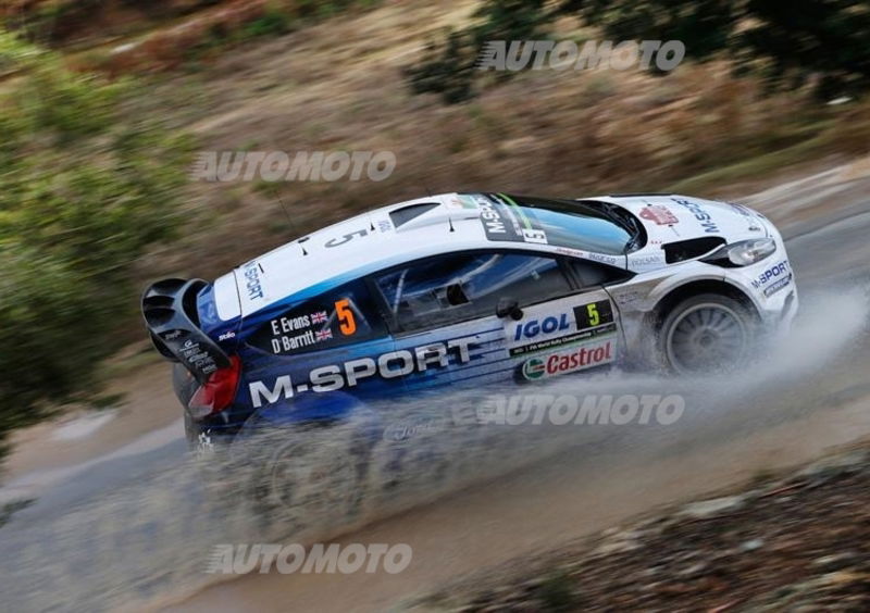 WRC Corsica. Spunta Evans (Ford) alla fine del primo giorno