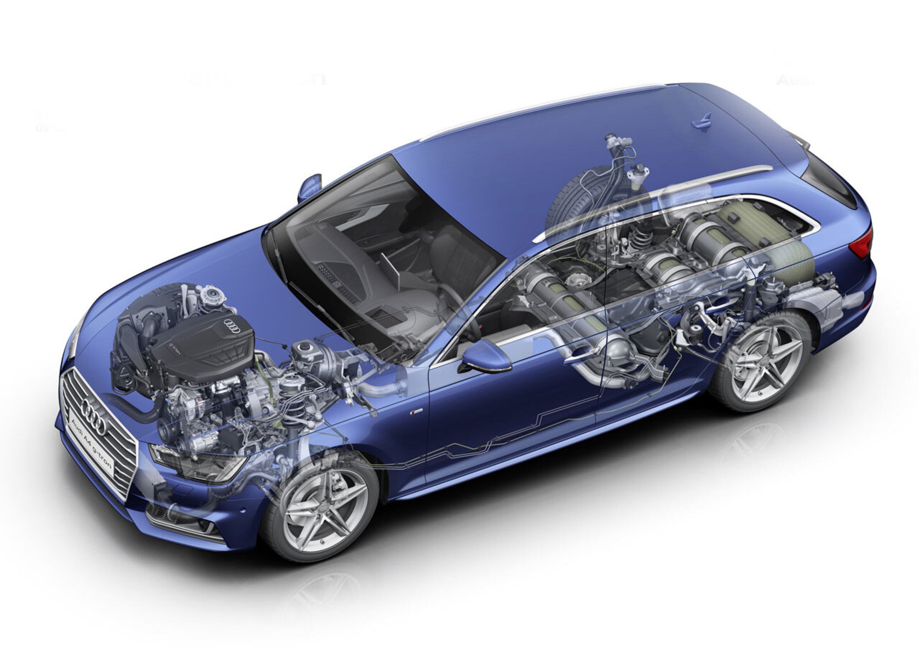 Audi A4 Avant g-tron, il metano diventa premium