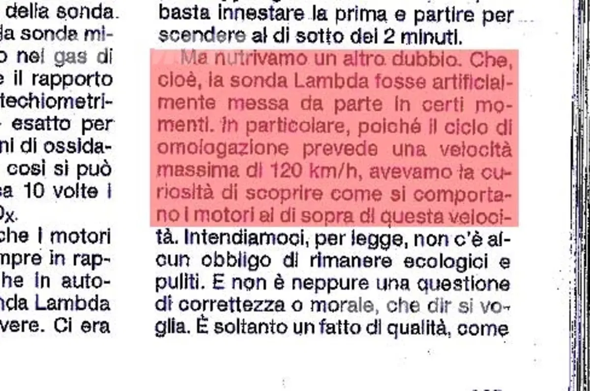 Centraline truccate: esistevano già dal '92. Ecco la prova (14)