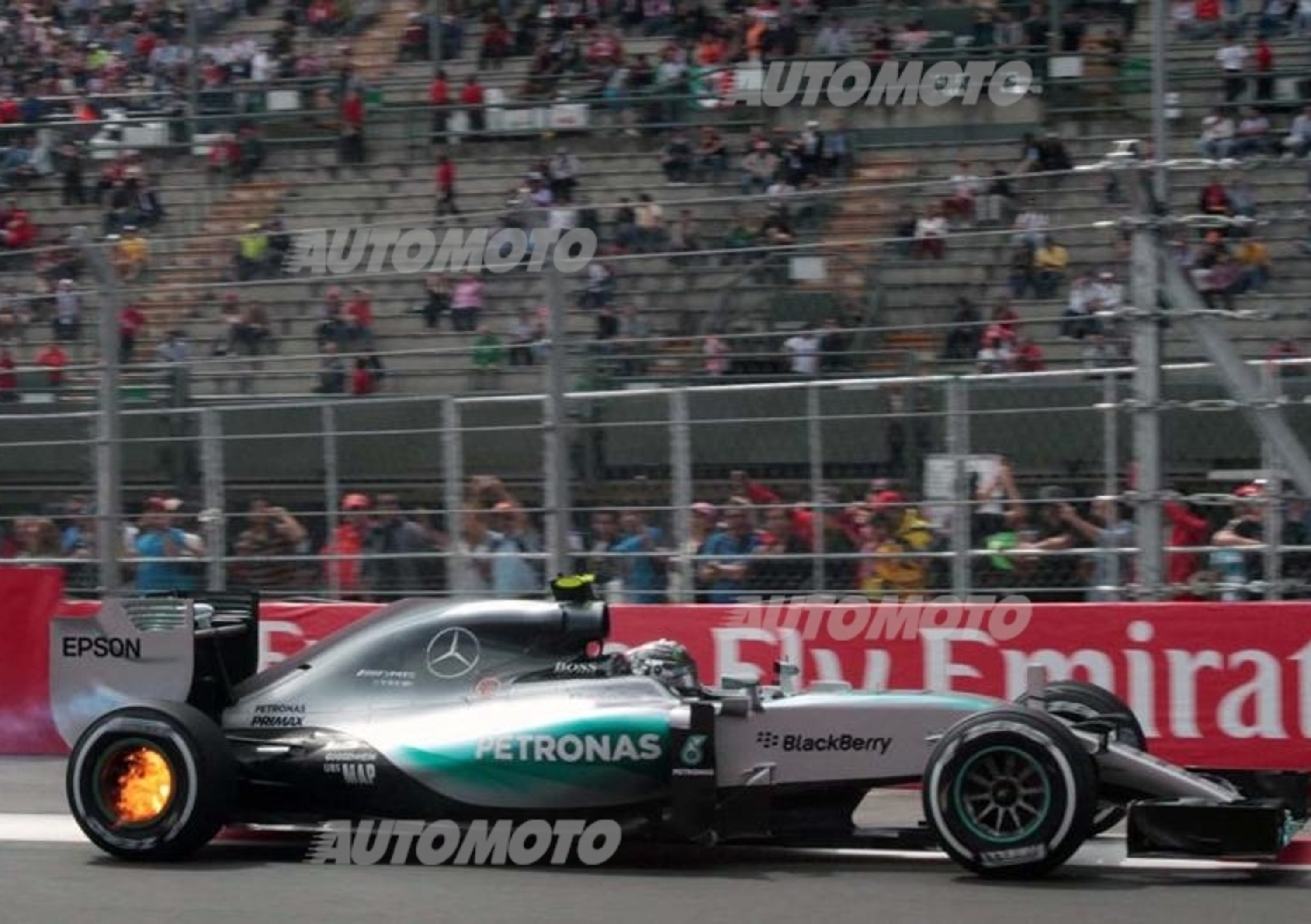 F1, Gp del Messico 2015, FP2: Rosberg davanti a tutti