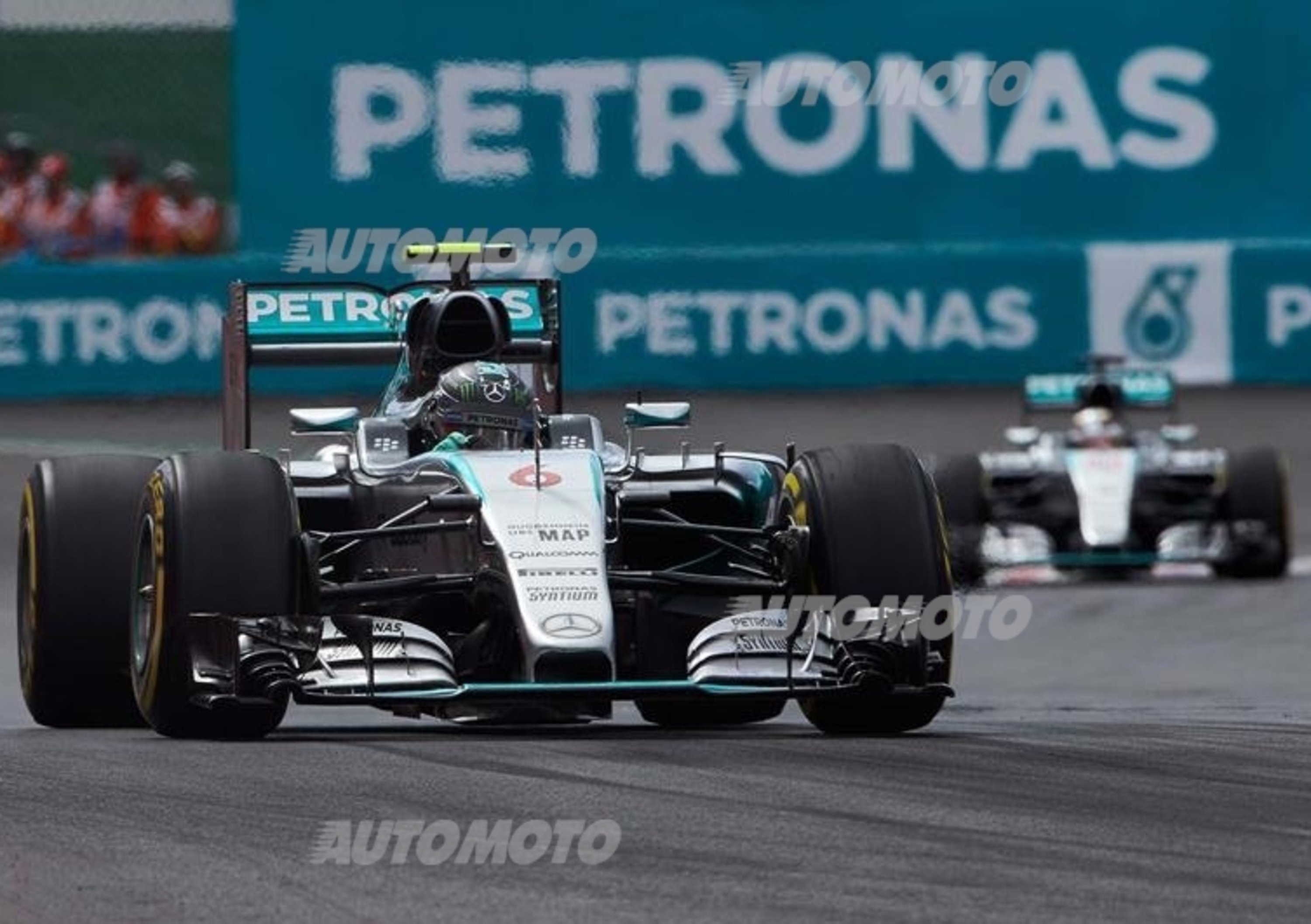 F1, Gp Messico 2015: vince Rosberg. Fuori le Ferrari