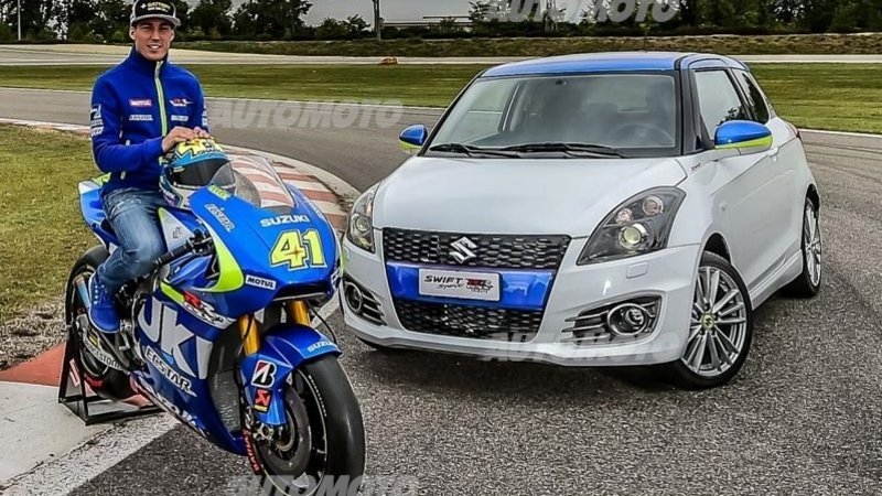 Suzuki Swift Sport GSX-RR Tribute, aria di MotoGP