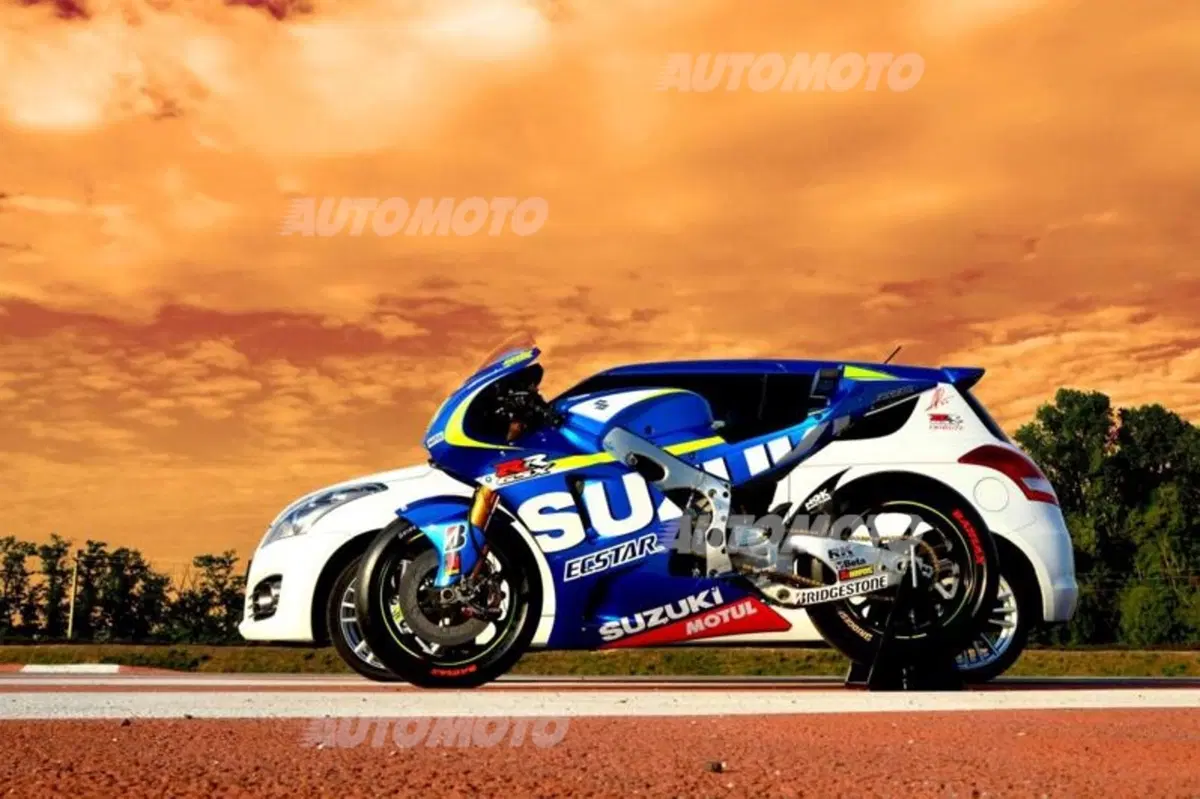 Suzuki Swift Sport GSX-RR Tribute, aria di MotoGP (2)