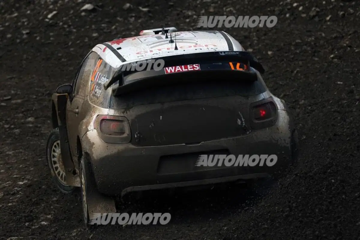 WRC GB. Day 1, Ogier (VW), Meeke, Mikkelsen (46)