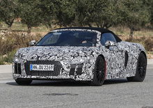 Nuova Audi R8 spyder: arriverà il prossimo anno