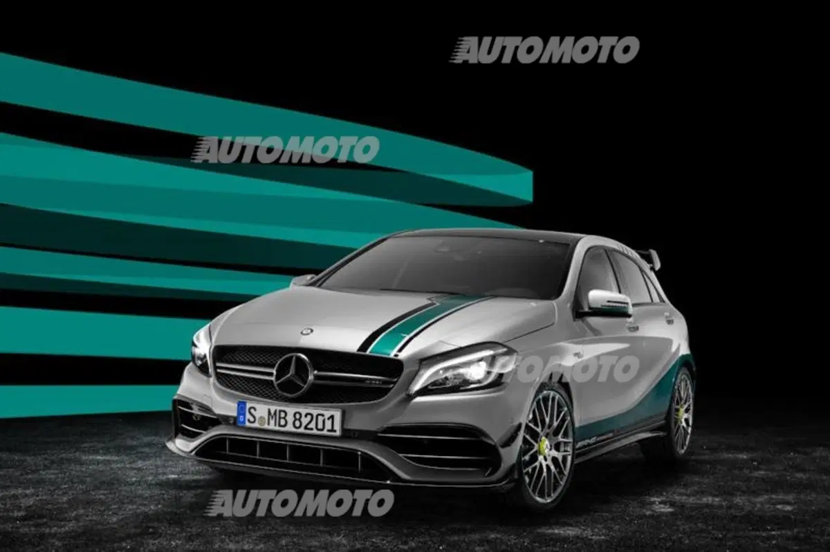 Mercedes Classe A 45 AMG World Champion Edition, l'iridata
