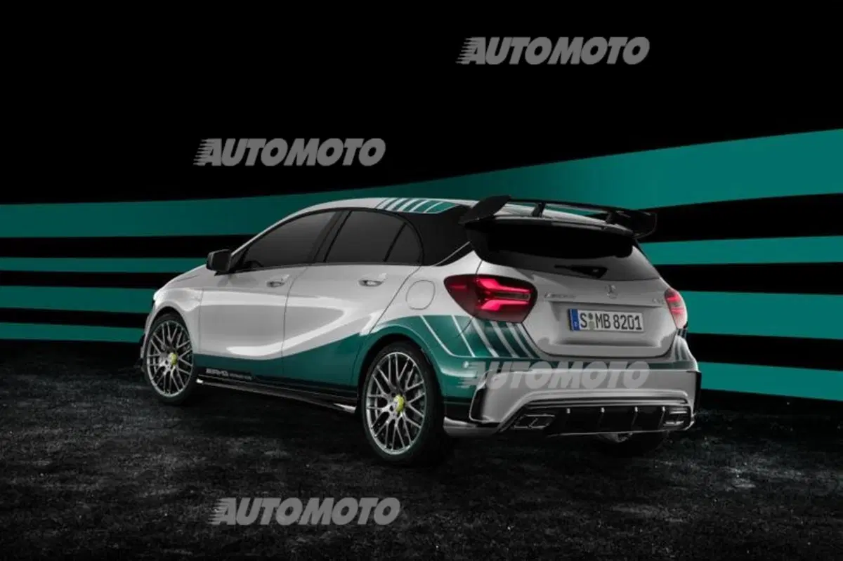 Mercedes Classe A 45 AMG World Champion Edition, l'iridata (3)