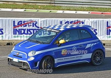 Monza Rally Show 2015: Vale Rossi in ricognizione sulla Abarth 695 Yamaha