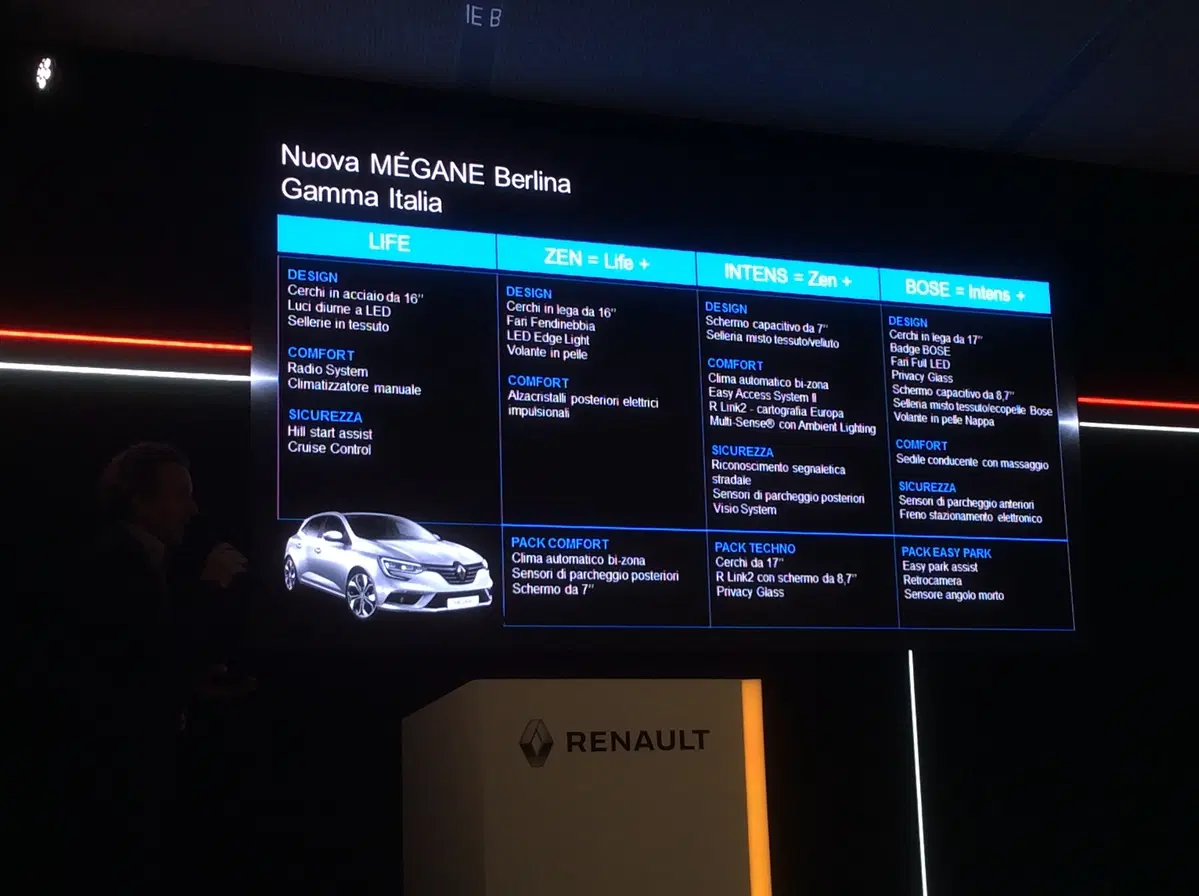 Nuova Renault Megane: i prezzi per l'Italia (3)