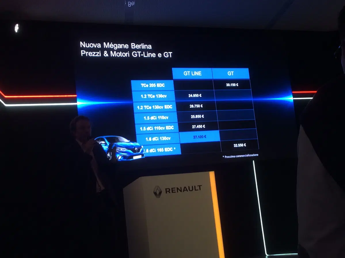 Nuova Renault Megane: i prezzi per l'Italia (4)