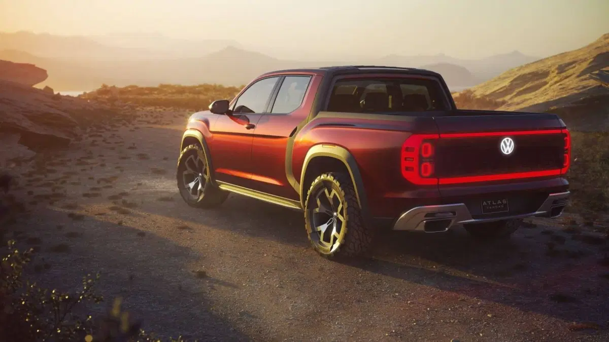 Volkswagen Atlas Tanoak, pick-up tedesco all'americana (6)