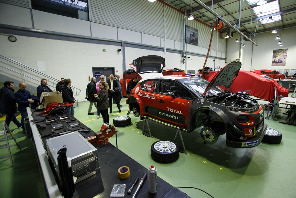 Il reparto dove prendono vita le auto da rally di Citroen Racing