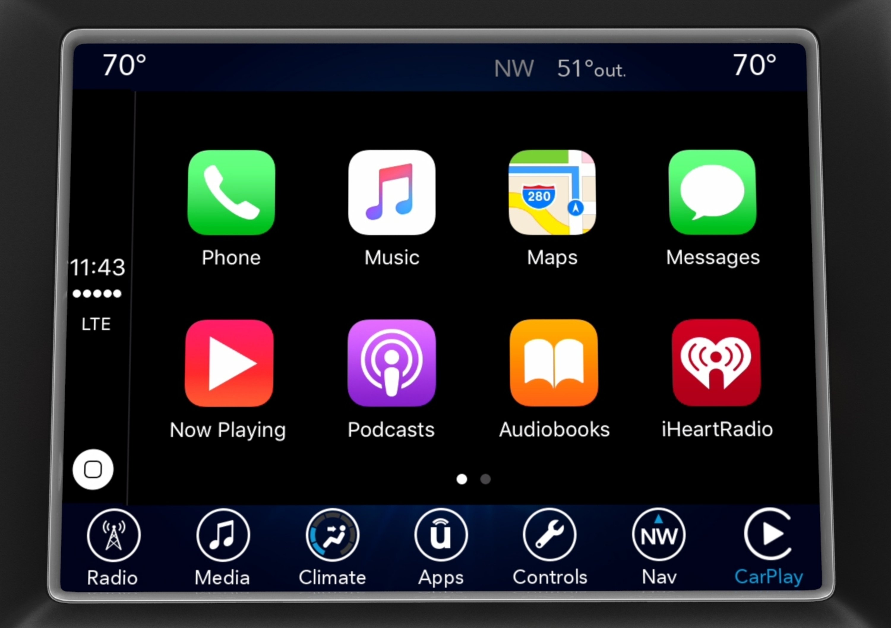 FCA: Android auto, Apple Carplay per il nuovo Uconnect
