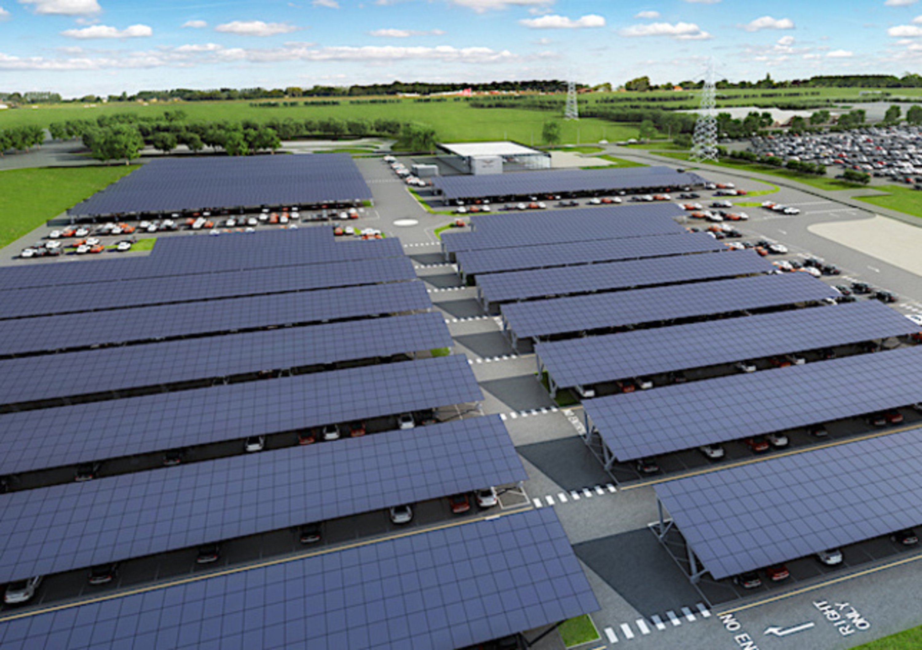 Bentley, aumenta la produzione di energia solare a Crewe