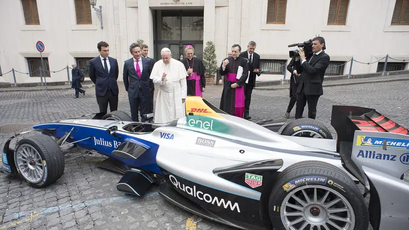La Formula E incontra Papa Francesco in vista dell'inaugurazione dell'E-Prix