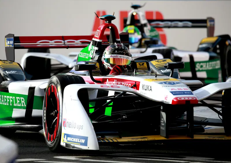 Daniel Abt impegnato nell'ePrix di Roma