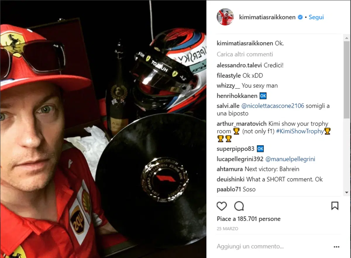 Kimi Raikkonen è la vera star della F1 su Instagram: ecco perché (5)