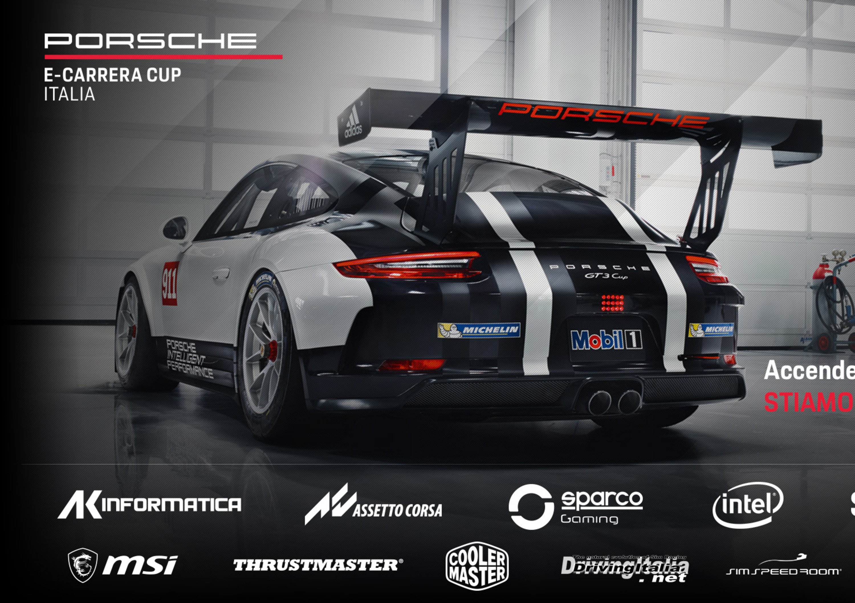 Porsche e-Carrera Cup Italia, il 1&deg; trofeo monomarca virtuale