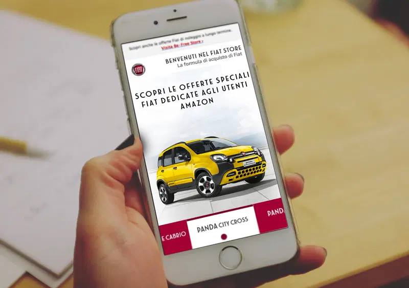 Fiat, rinnovato lo store su Amazon.it con maggior offerta e vantaggi