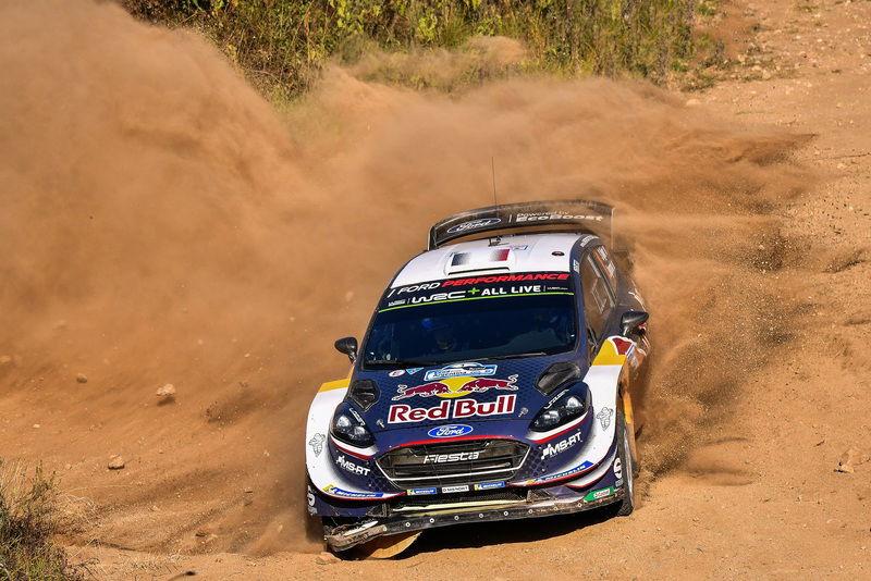 Seb Ogier con la sua Fiesta RS WRC