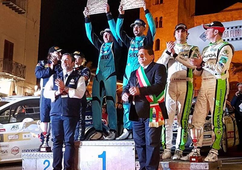 il podio della Targa Florio Rally 2018