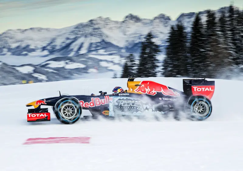 Red Bull rischia la multa per lo show della F.1 sulla neve