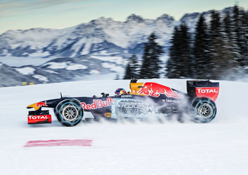 Red Bull rischia la multa per lo show della F.1 sulla neve