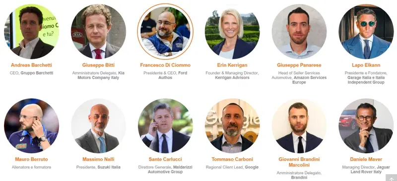 Alcuni dei relatori all'Automotive Dealer Day 2018