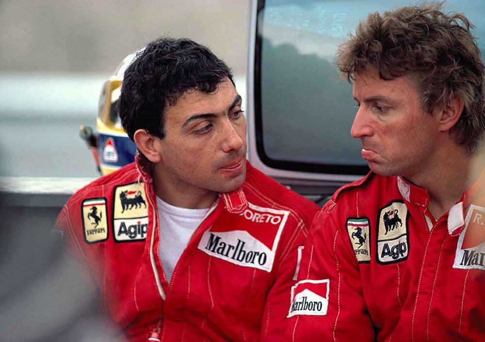 Michele Alboreto e Ren&eacute; Arnoux nel 1984