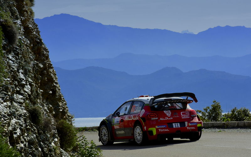 La Citroen C3 WRC in azione in Corsica