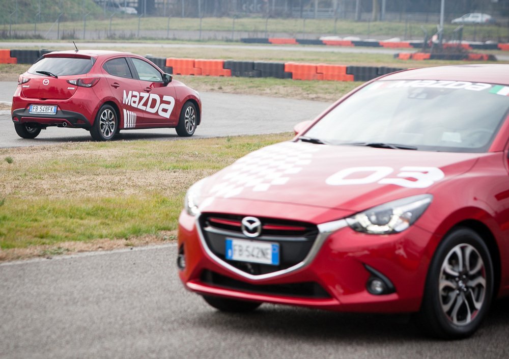 La Mazda2 impegnata nella Eco-Race