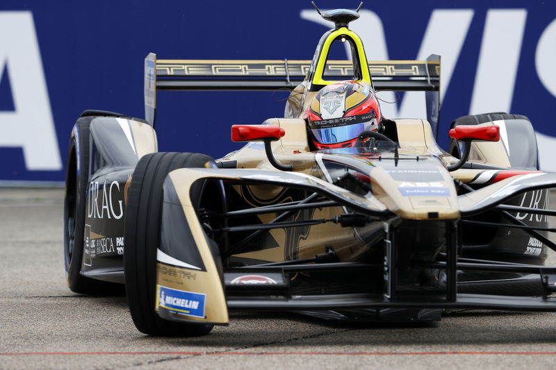 Jean-Eric Vergne in azione a Berlino