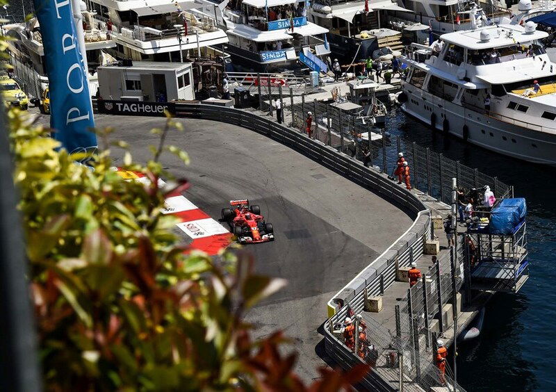 Kimi Raikkonen in azione a Montecarlo nel 2017