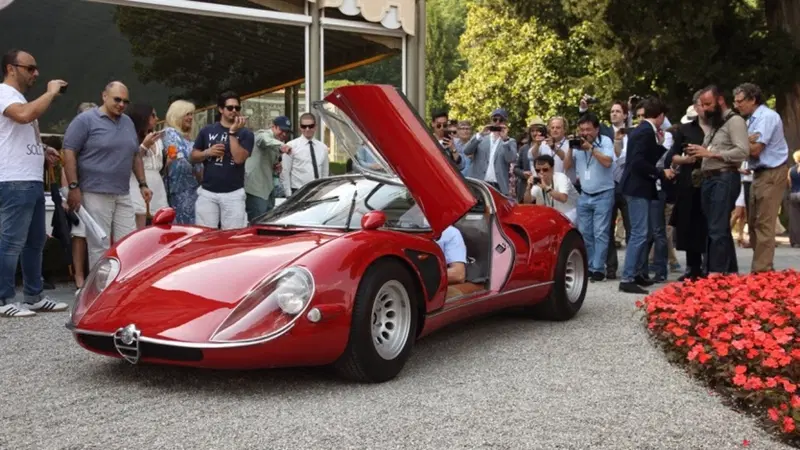Alfa Romeo 33/2 Stradale vince la Coppa d'Oro al Concorso d'eleganza di Villa d'Este
