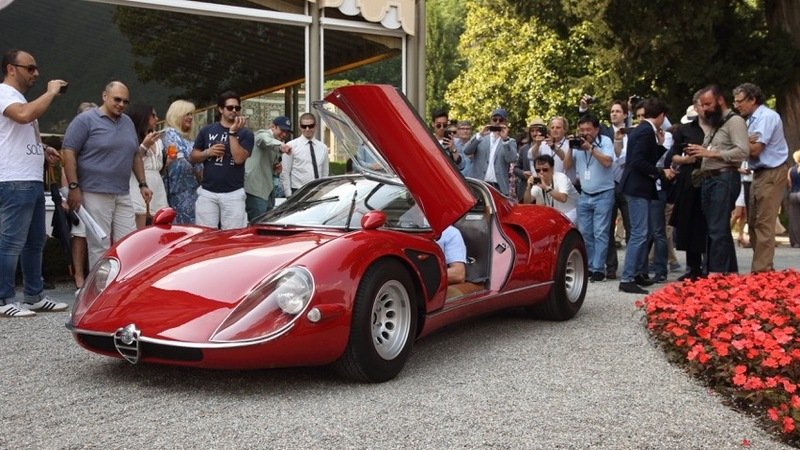 Alfa Romeo 33/2 Stradale vince la Coppa d&#039;Oro al Concorso d&#039;eleganza di Villa d&#039;Este