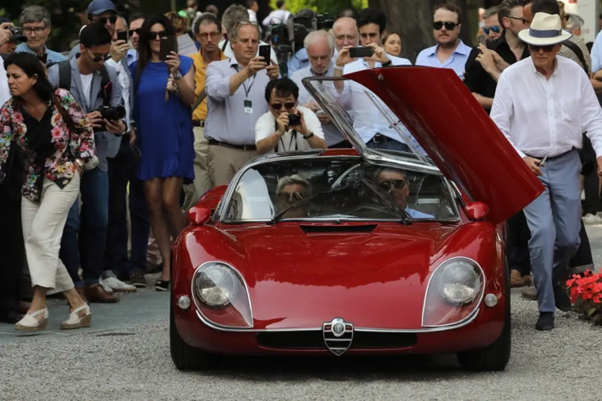 Alfa Romeo 33/2 Stradale vince al Coppa d'Oro al Concorso d'eleganza di Villa d'Este