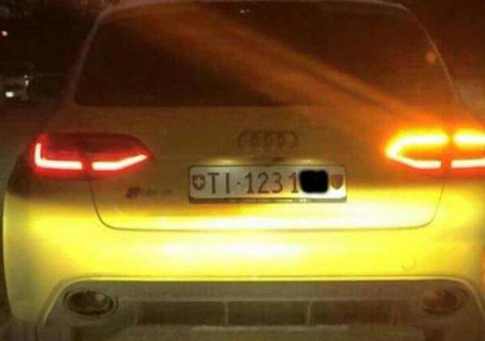 L&#039;Audi RS4 gialla con motore V8 rubata dai malviventi qualche settimana fa