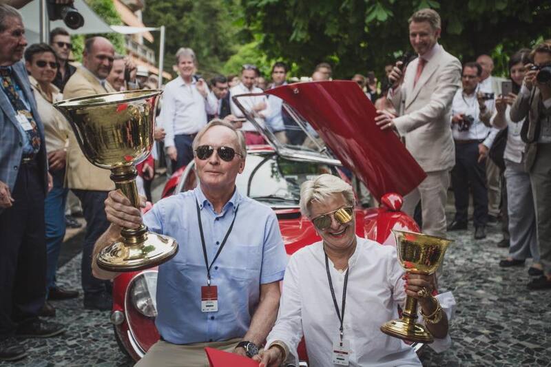 Ritirare uno dei trofei a Villa d&#039;Este, &egrave; grande onore per collezionisti internazionali, ma grazie spesso a vetture italiane